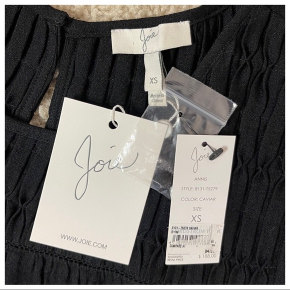 NWT! Joie Annis Top in Caviar - Picture 6 of 7